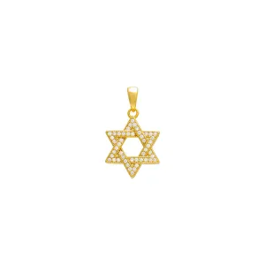 Pavé Star Of David Necklace Charm