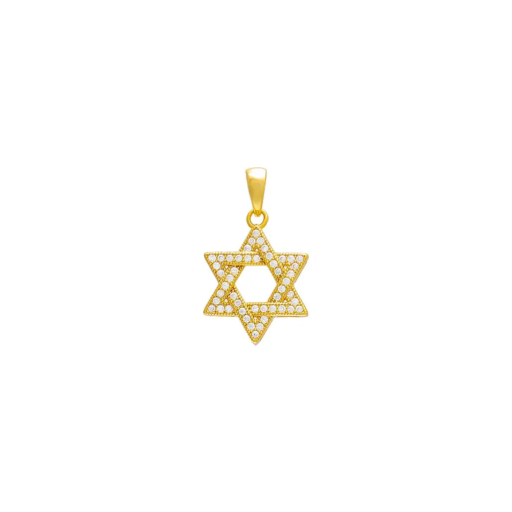 Pavé Star Of David Necklace Charm