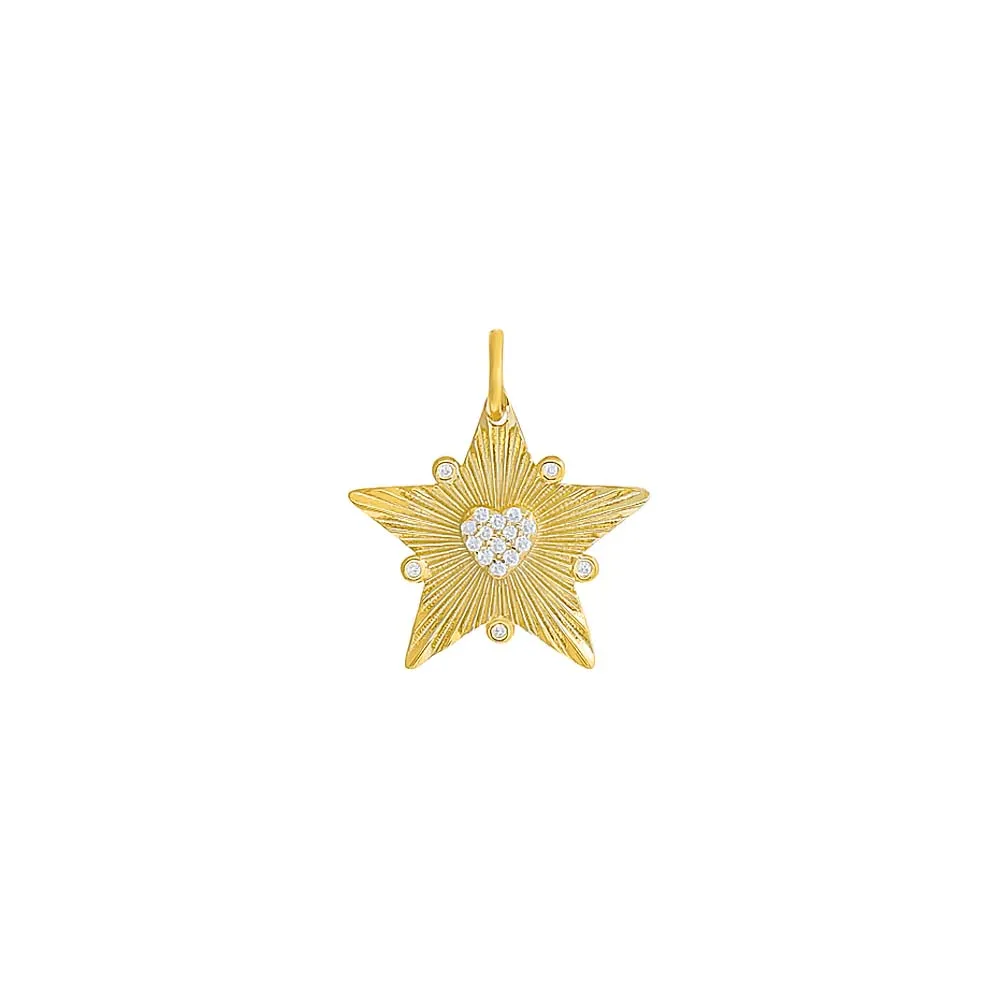 Pave Star Necklace Charm