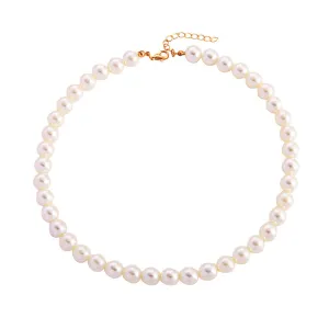 Pearl & 18K Gold-Plated 10MM Choker Necklace