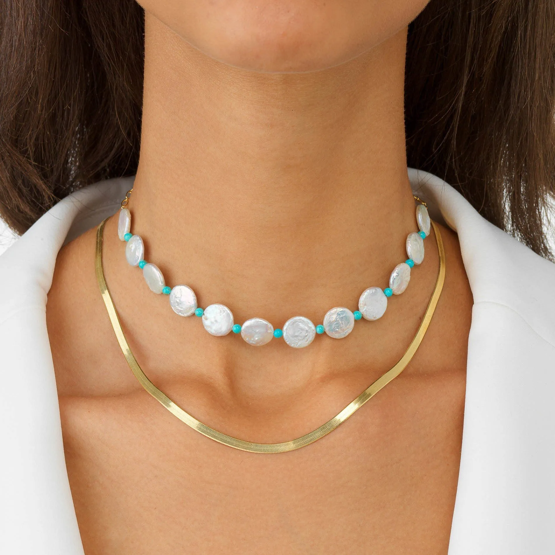 Pearl Disc Choker