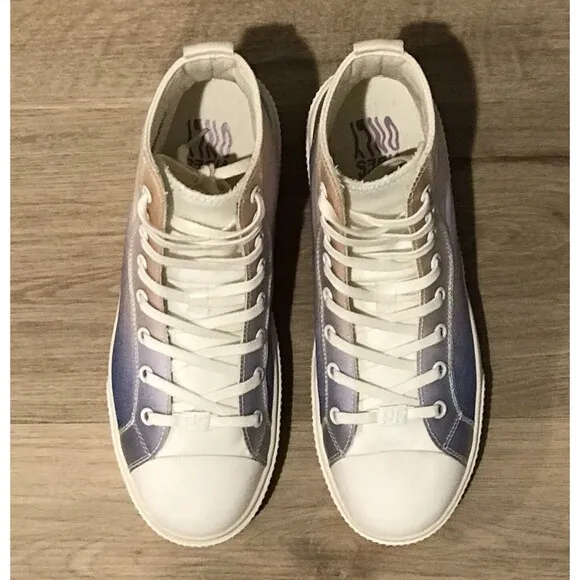 PF Flyers x Chillhouse High Top Sneakers Groovy Baby Womens Size 8 Tie-dye Ombre