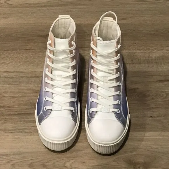 PF Flyers x Chillhouse High Top Sneakers Groovy Baby Womens Size 8 Tie-dye Ombre