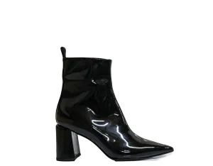 Philipp Plein Women's Black Patent Ankle Boot 70 JH030