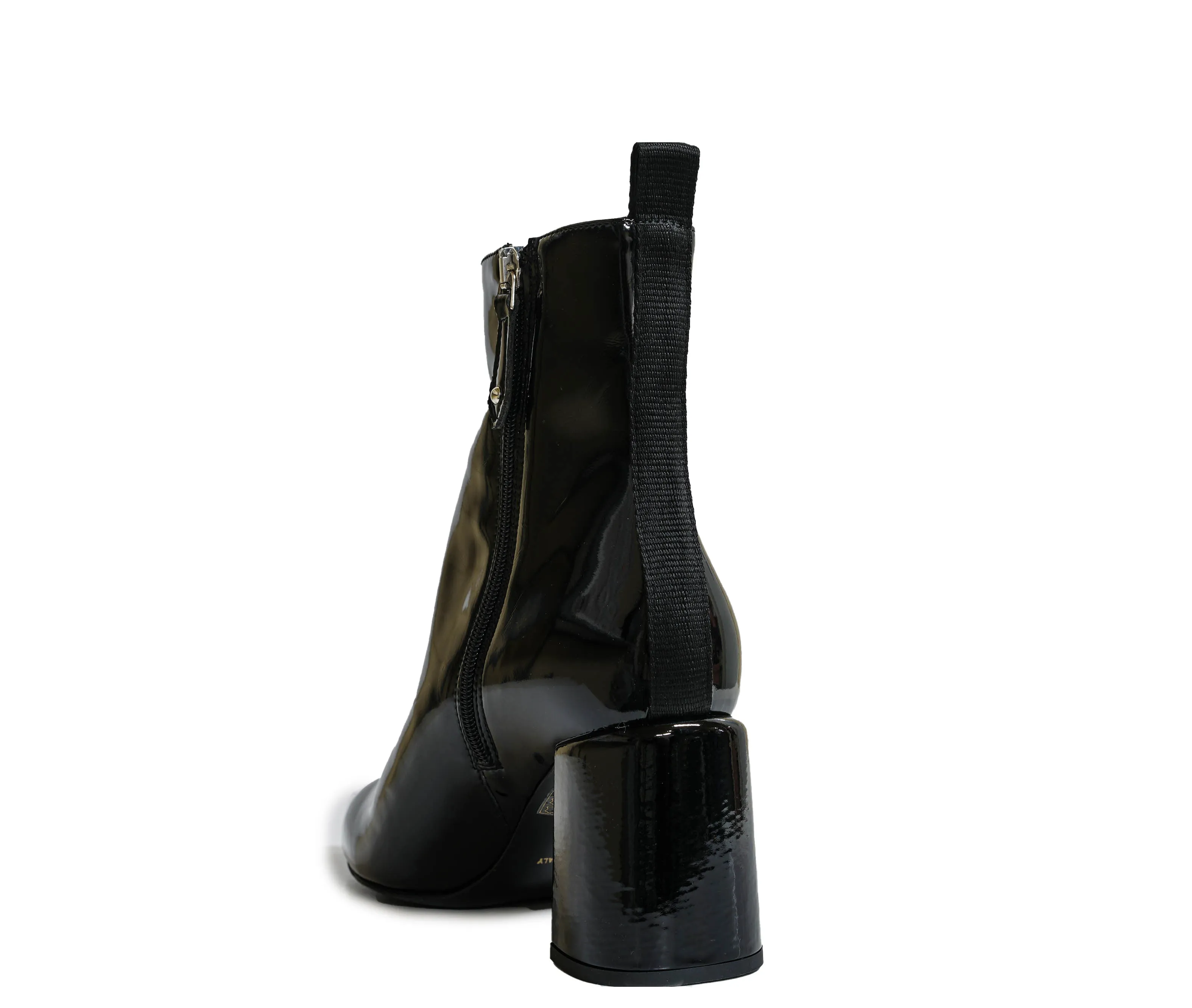 Philipp Plein Women's Black Patent Ankle Boot 70 JH030