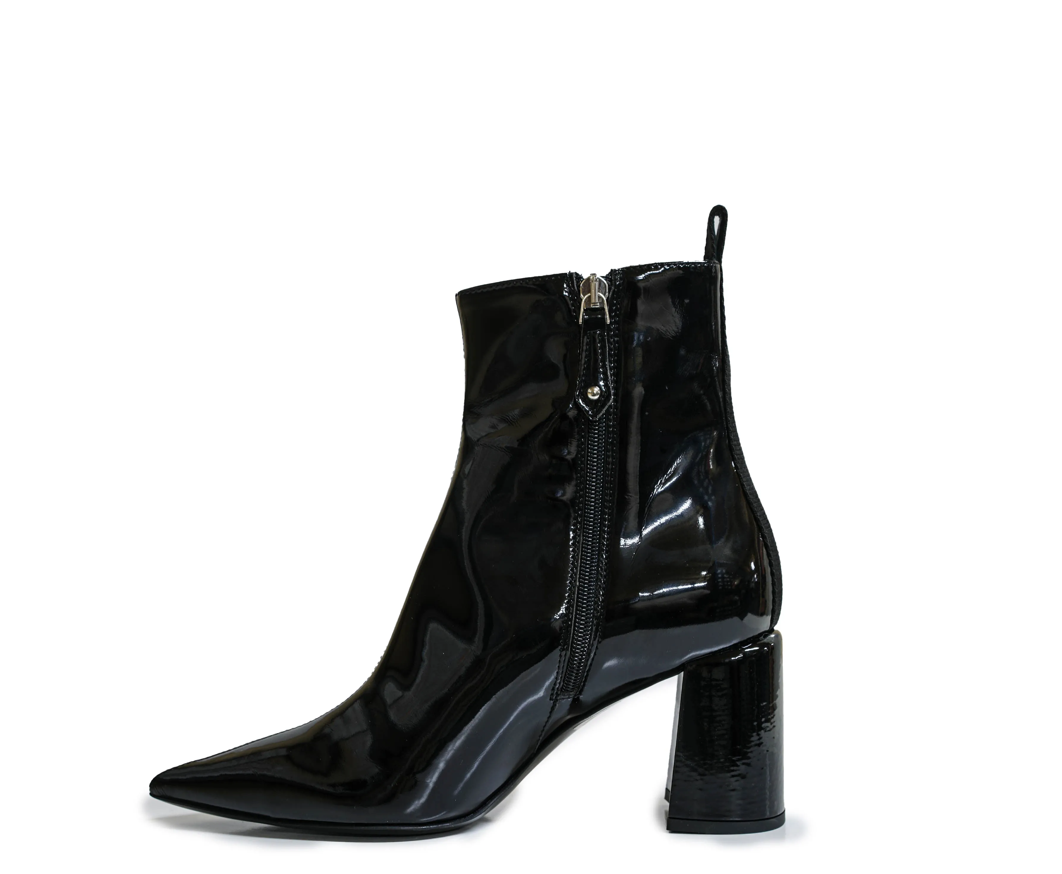 Philipp Plein Women's Black Patent Ankle Boot 70 JH030