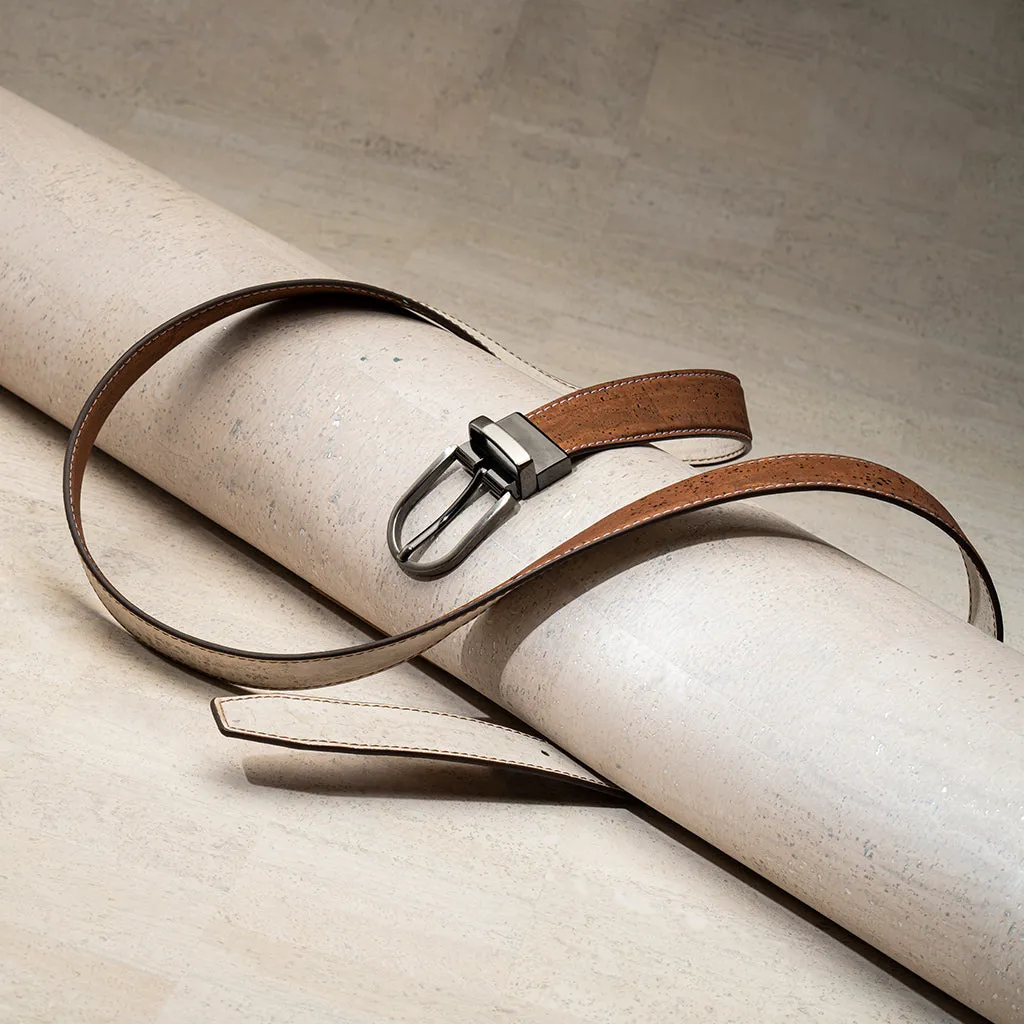 Pia Reversible Cork Belt- Women