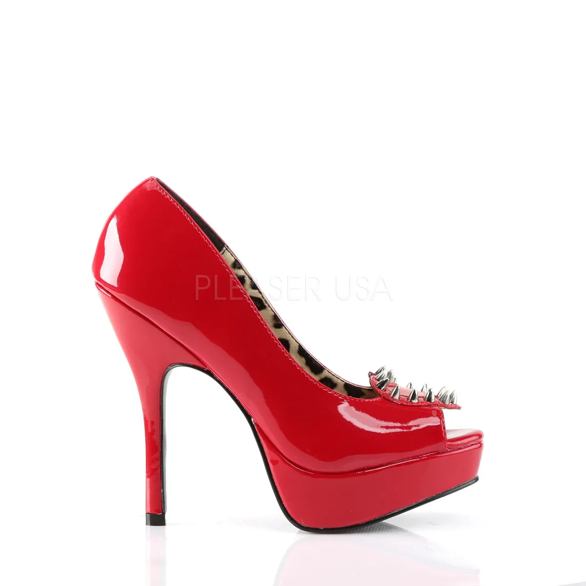 PIXIE-17  Red Patent-Pvc
