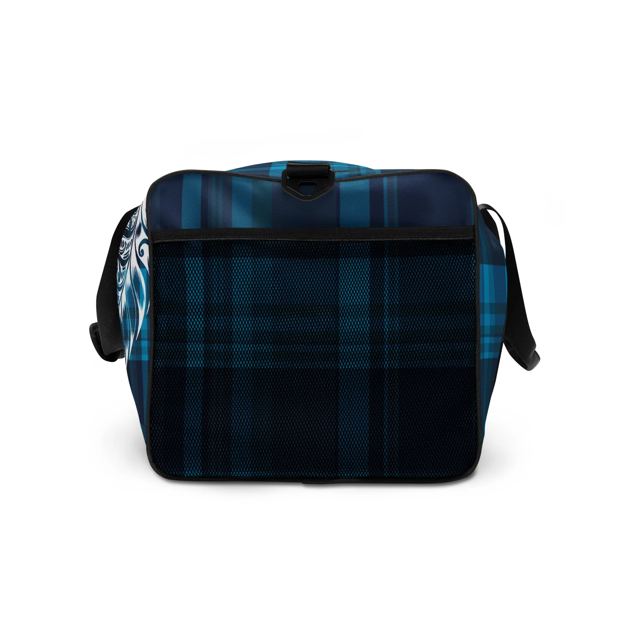 Plaid Tribal Feather 50L Square Duffel Bag