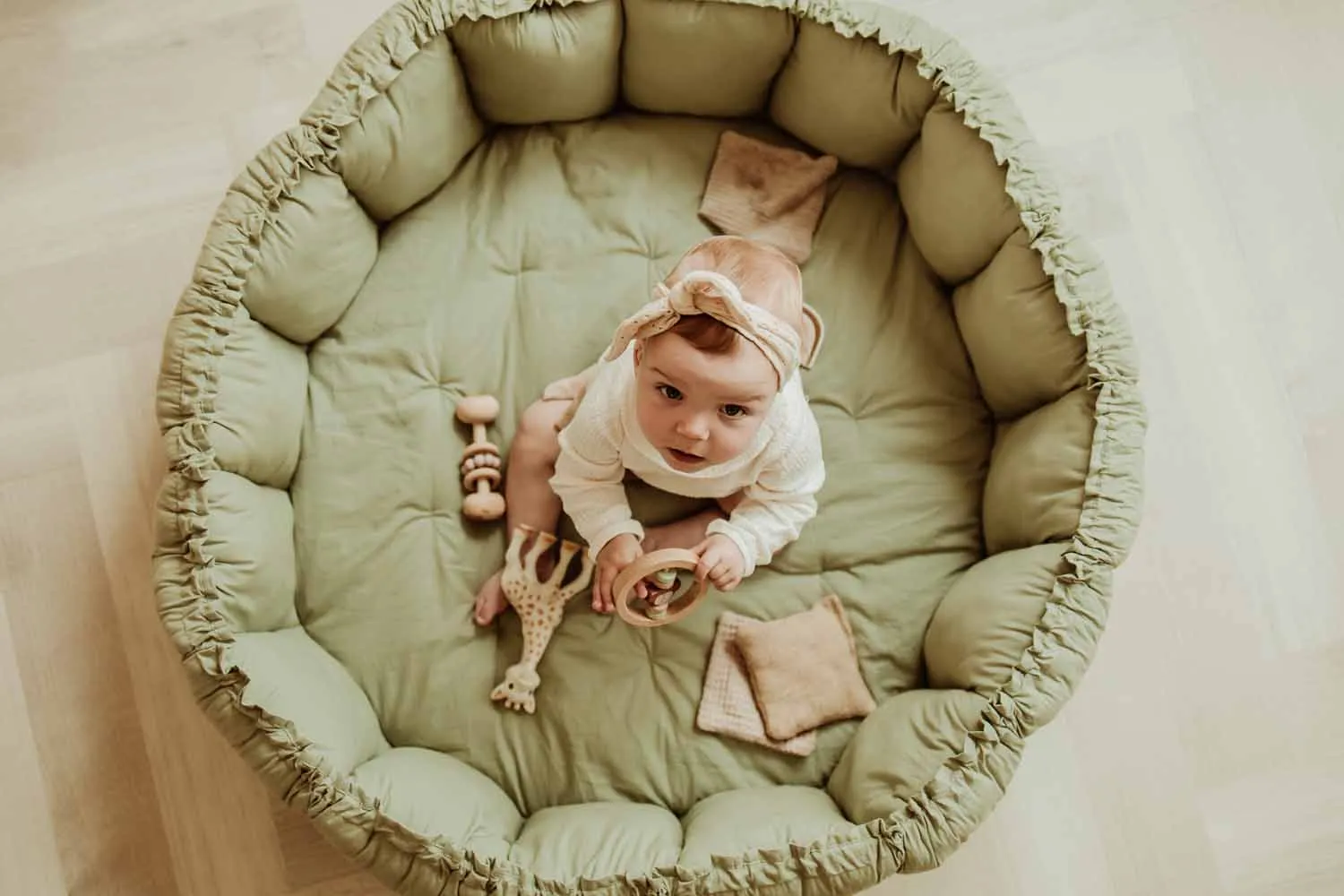 Play&Go Bloom Meadow Green organic babymat (Min of 1, multiples of 1)