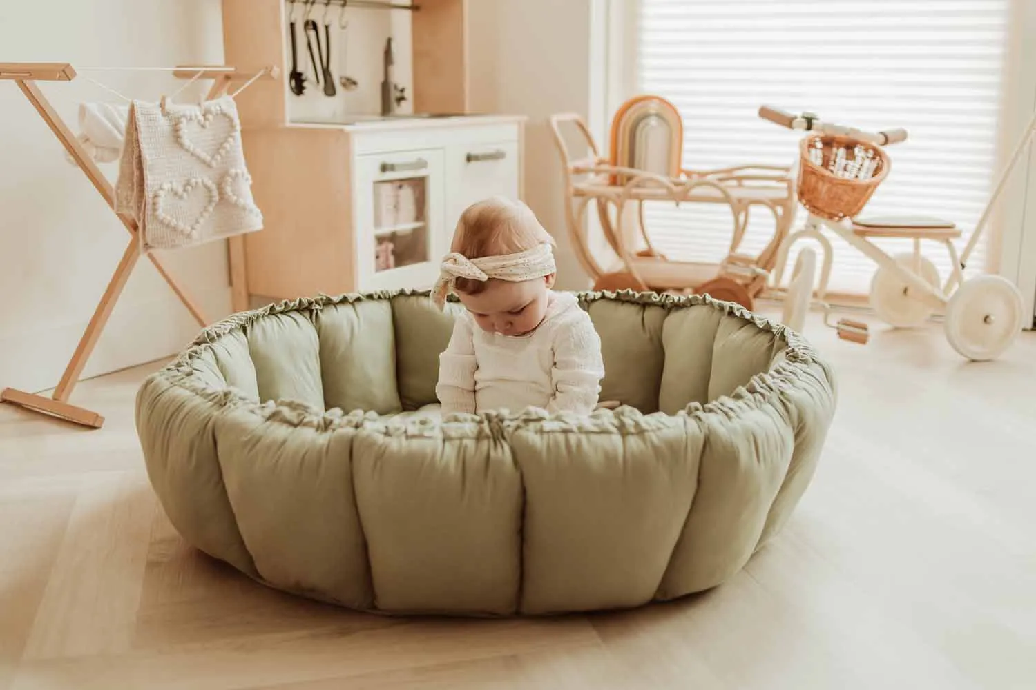 Play&Go Bloom Meadow Green organic babymat (Min of 1, multiples of 1)