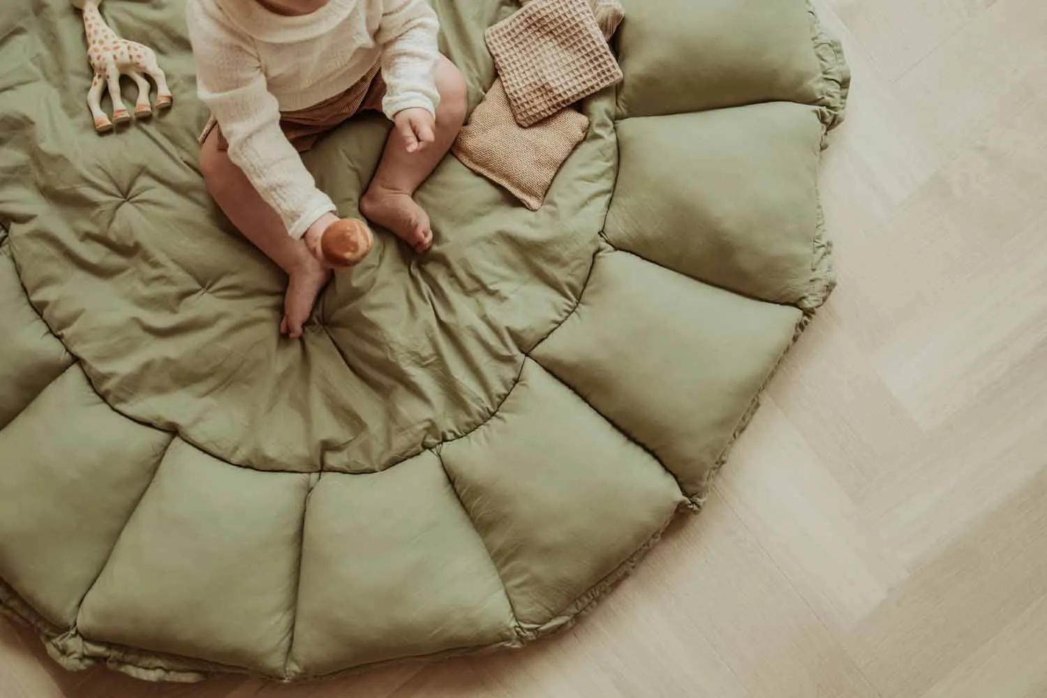 Play&Go Bloom Meadow Green organic babymat (Min of 1, multiples of 1)