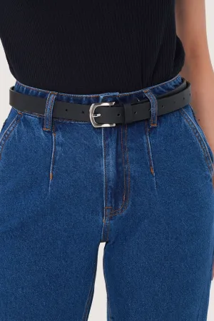 PU Leather Slim Belt