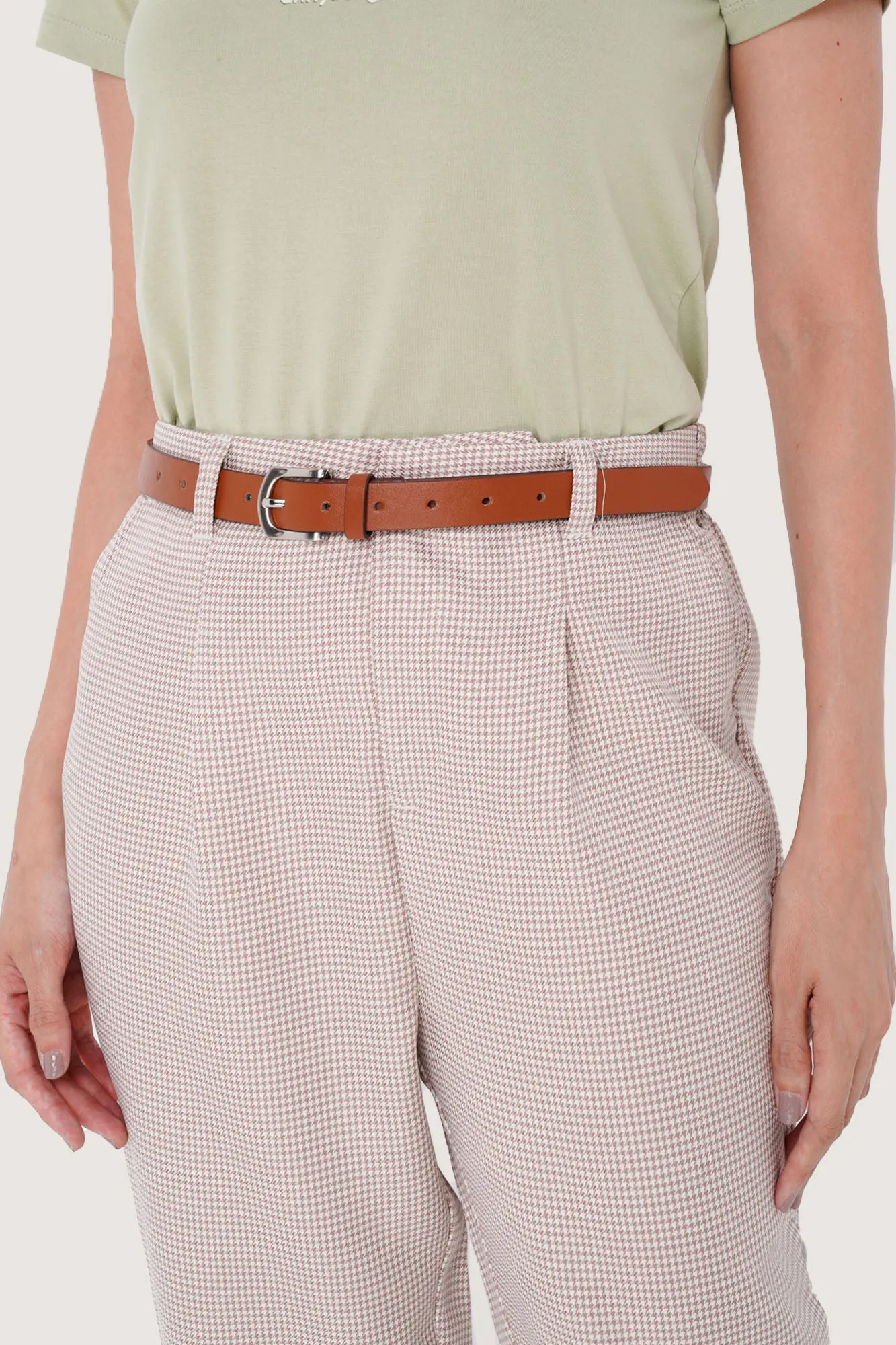 PU Leather Slim Belt