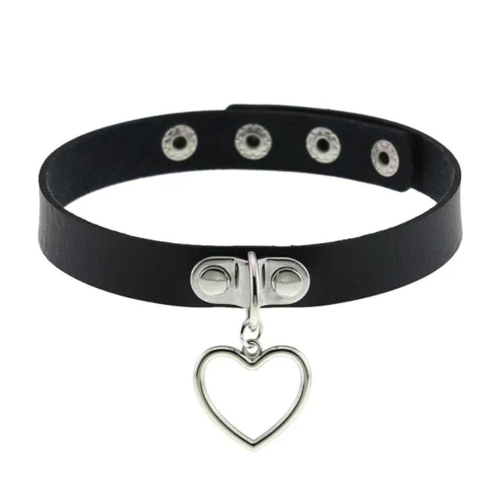 Punk Choker Collar Leather