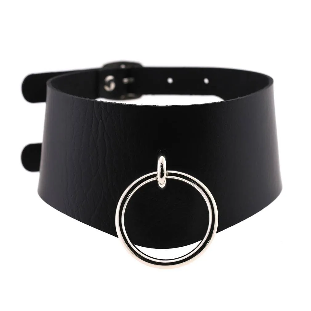 Punk Choker Collar Leather