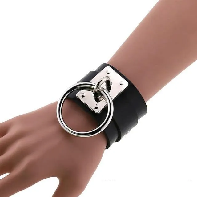 Punk Choker Collar Leather