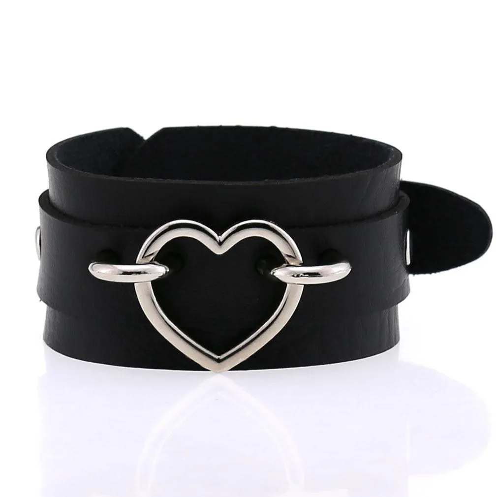 Punk Choker Collar Leather