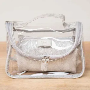 Python Travel Cosmetics   Gray   9x5.5x4