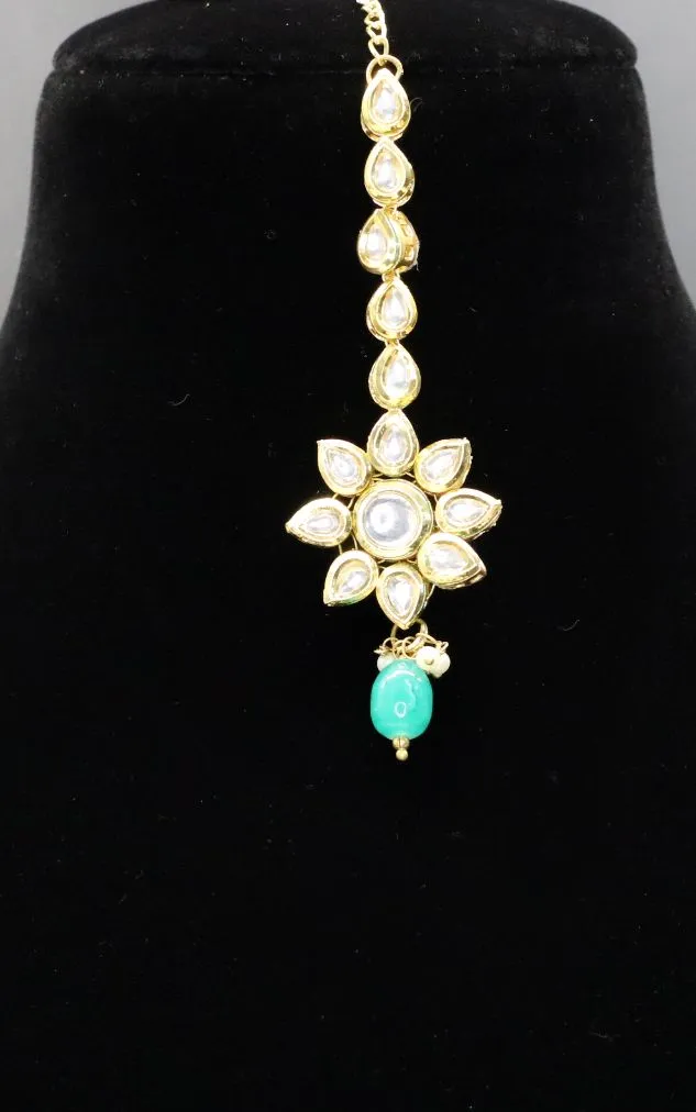Qatra Kundan Necklace Set