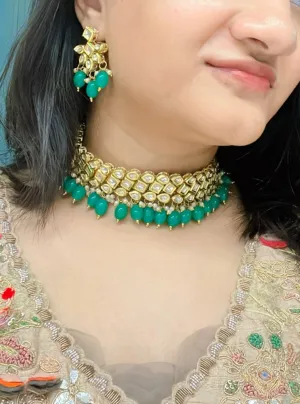 Qatra Kundan Necklace Set