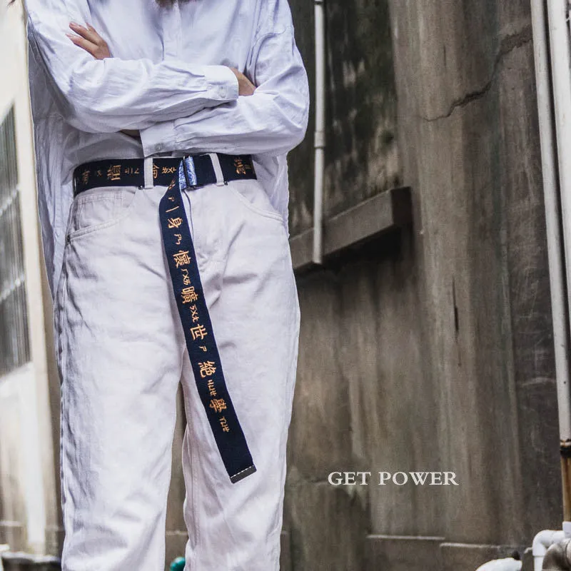 "EMBROIDERY GET POWER" BELT K031304
