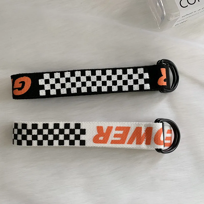 "FASHION LETTERS" CANVAS BELT S020804