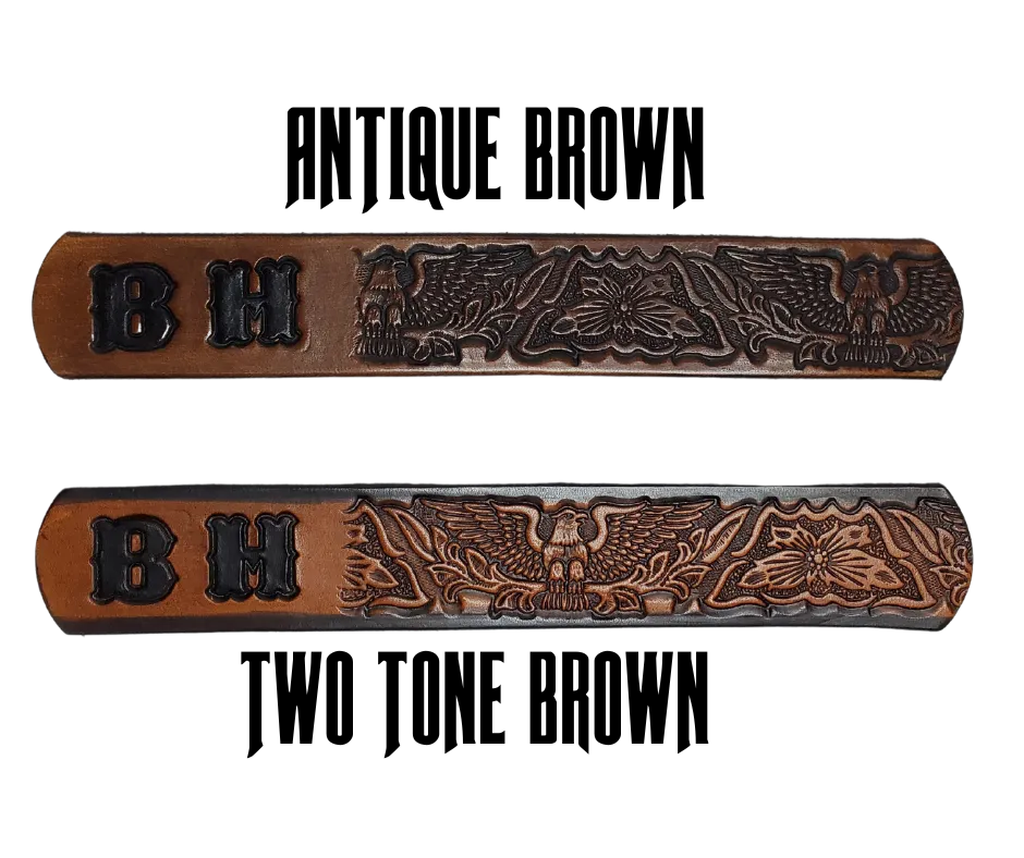 "Lil' Patriot" Leather KIDS/CHILDRENS Name Belt
