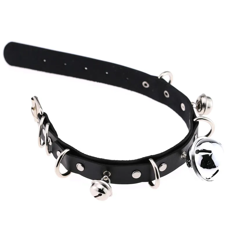 "PU PERSONALITY BELL" CHOKER D070801
