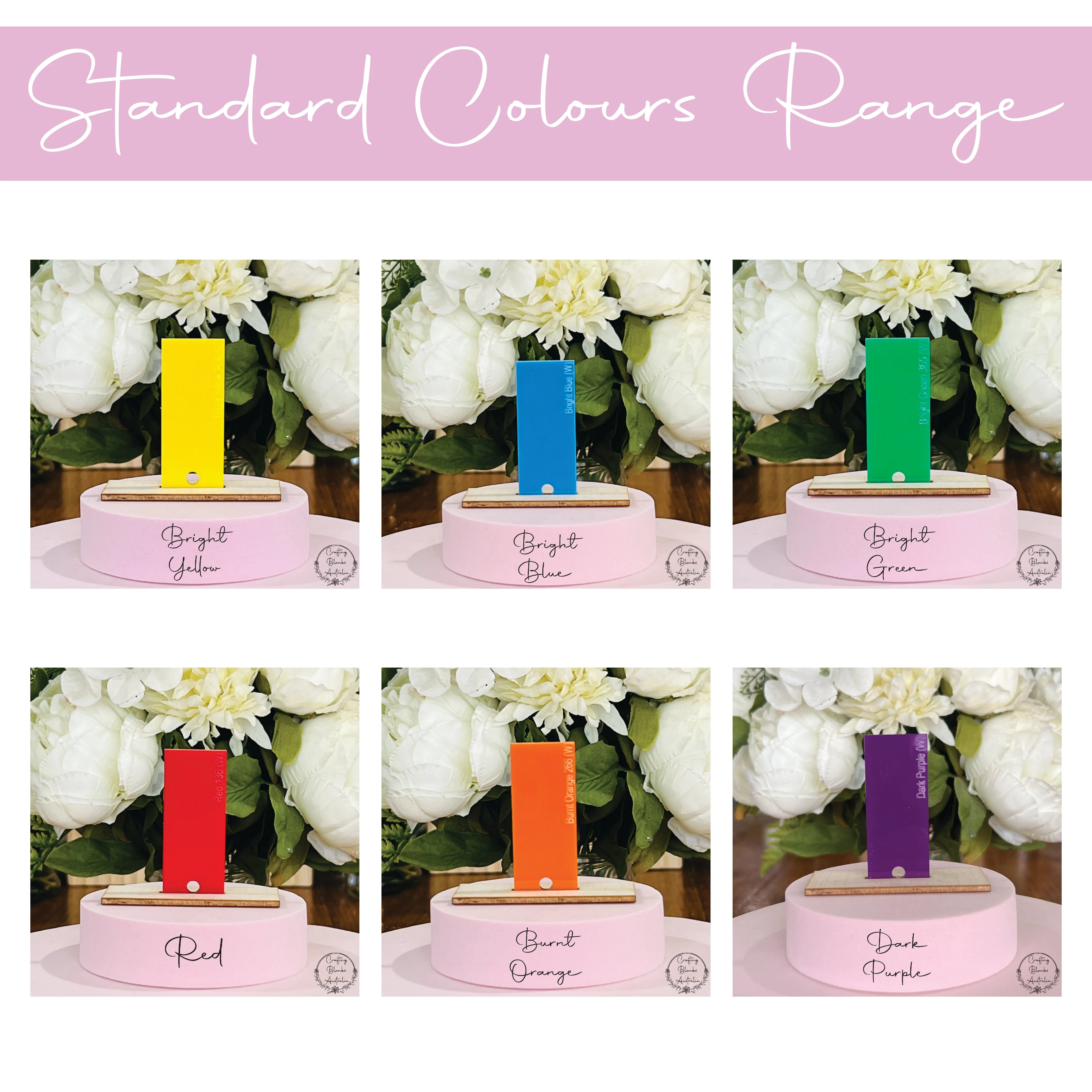 Rainbow • Double Layer • Blank Bag Tag • 65mm