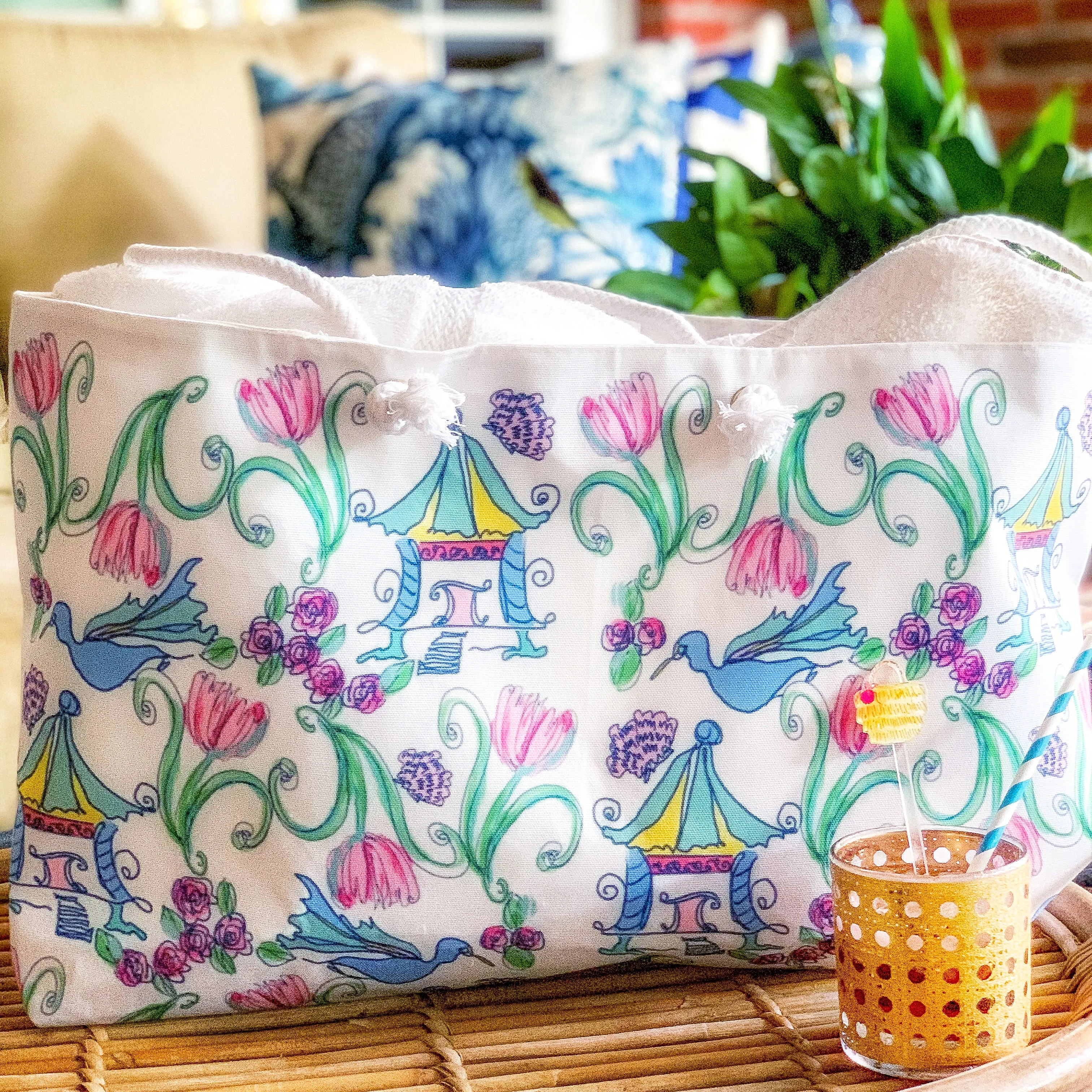 Rainbow Pagoda Weekender Bag