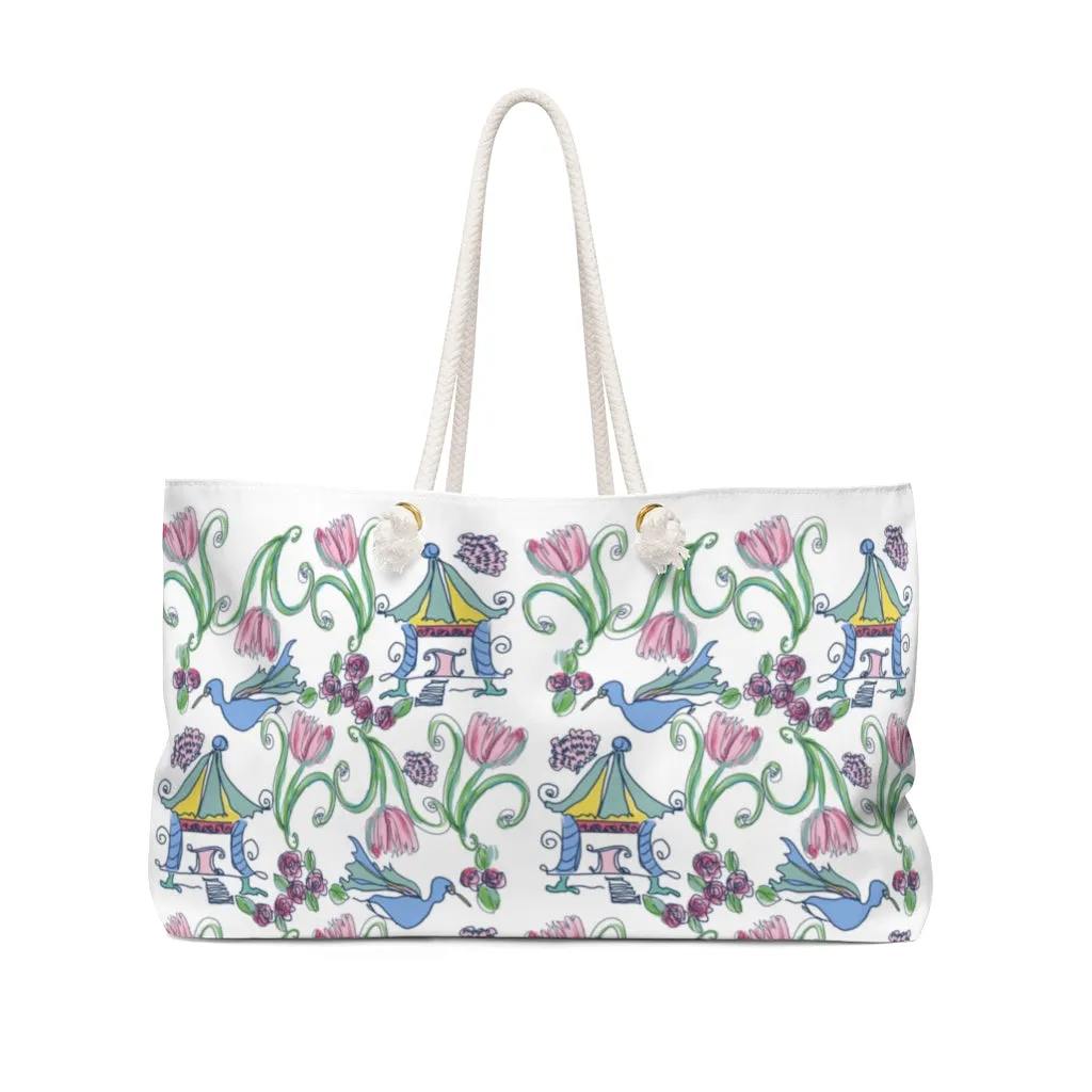 Rainbow Pagoda Weekender Bag