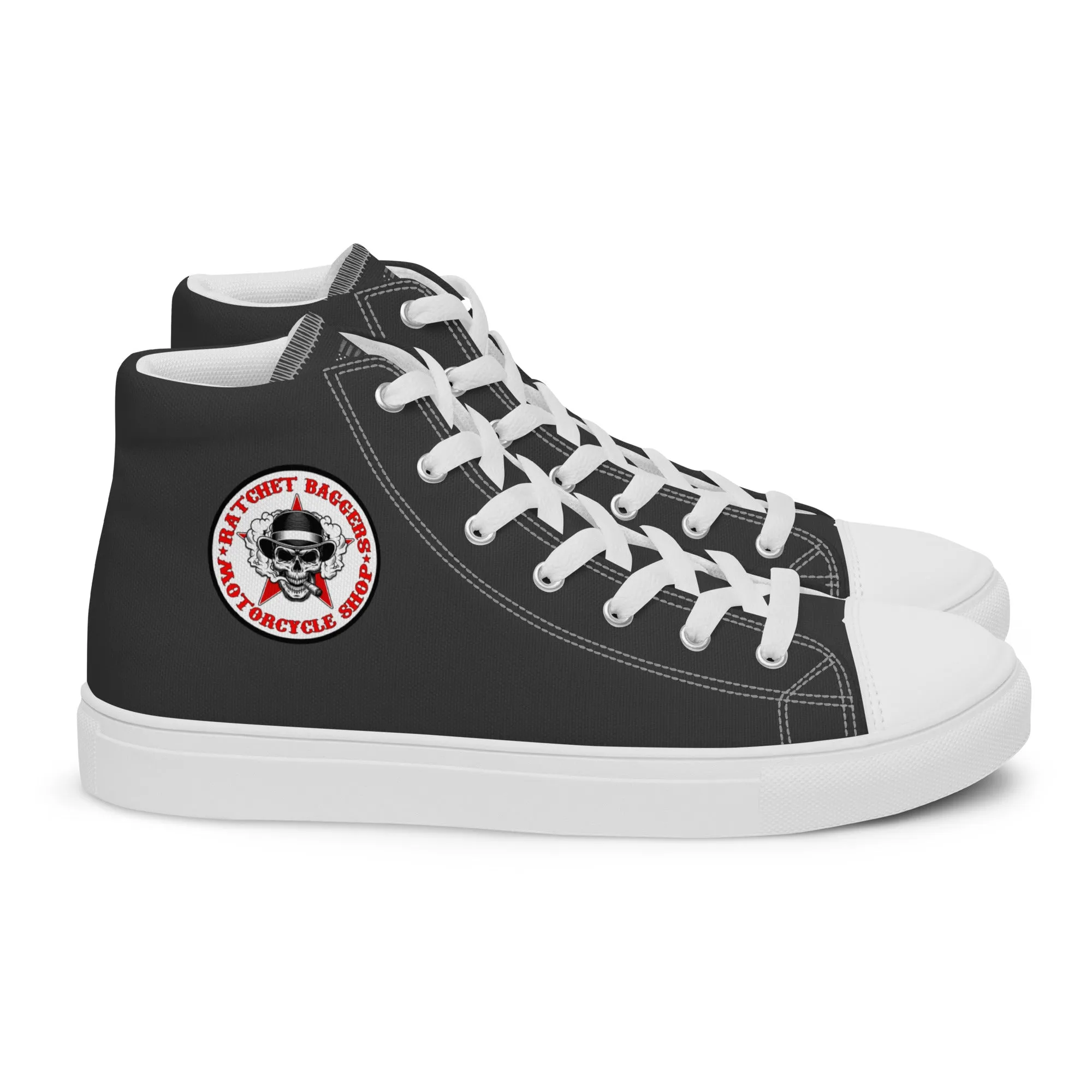 Ratchet Baggers Slate Men’s High Top Canvas Shoes