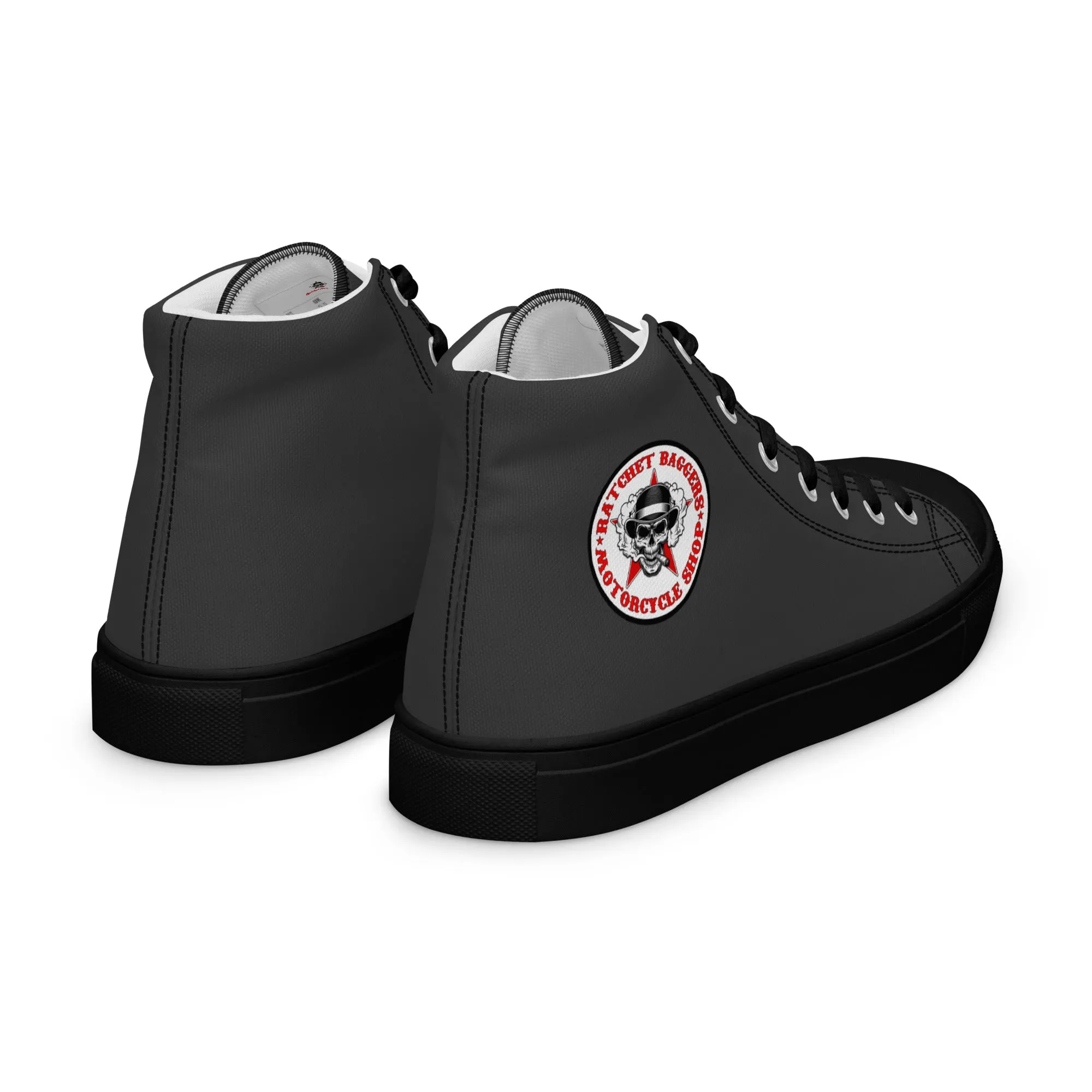 Ratchet Baggers Slate Men’s High Top Canvas Shoes