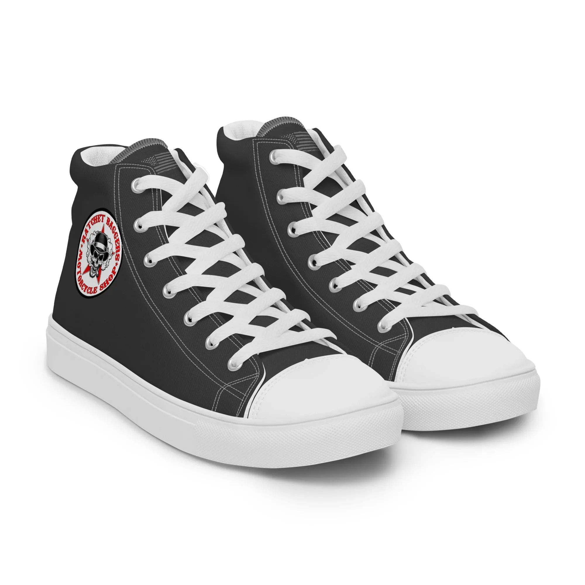 Ratchet Baggers Slate Men’s High Top Canvas Shoes