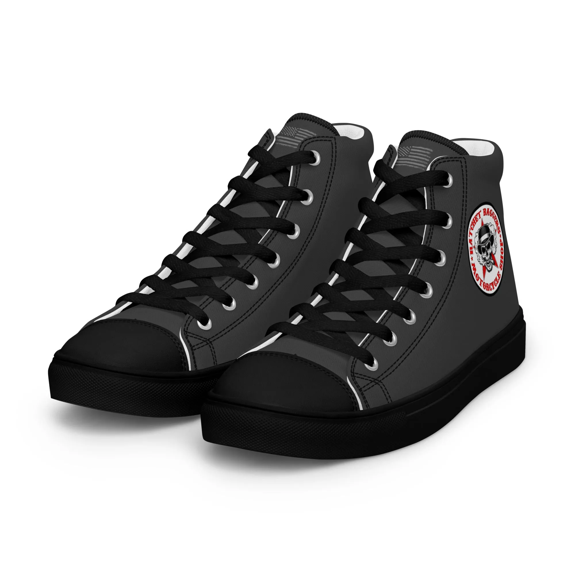 Ratchet Baggers Slate Men’s High Top Canvas Shoes