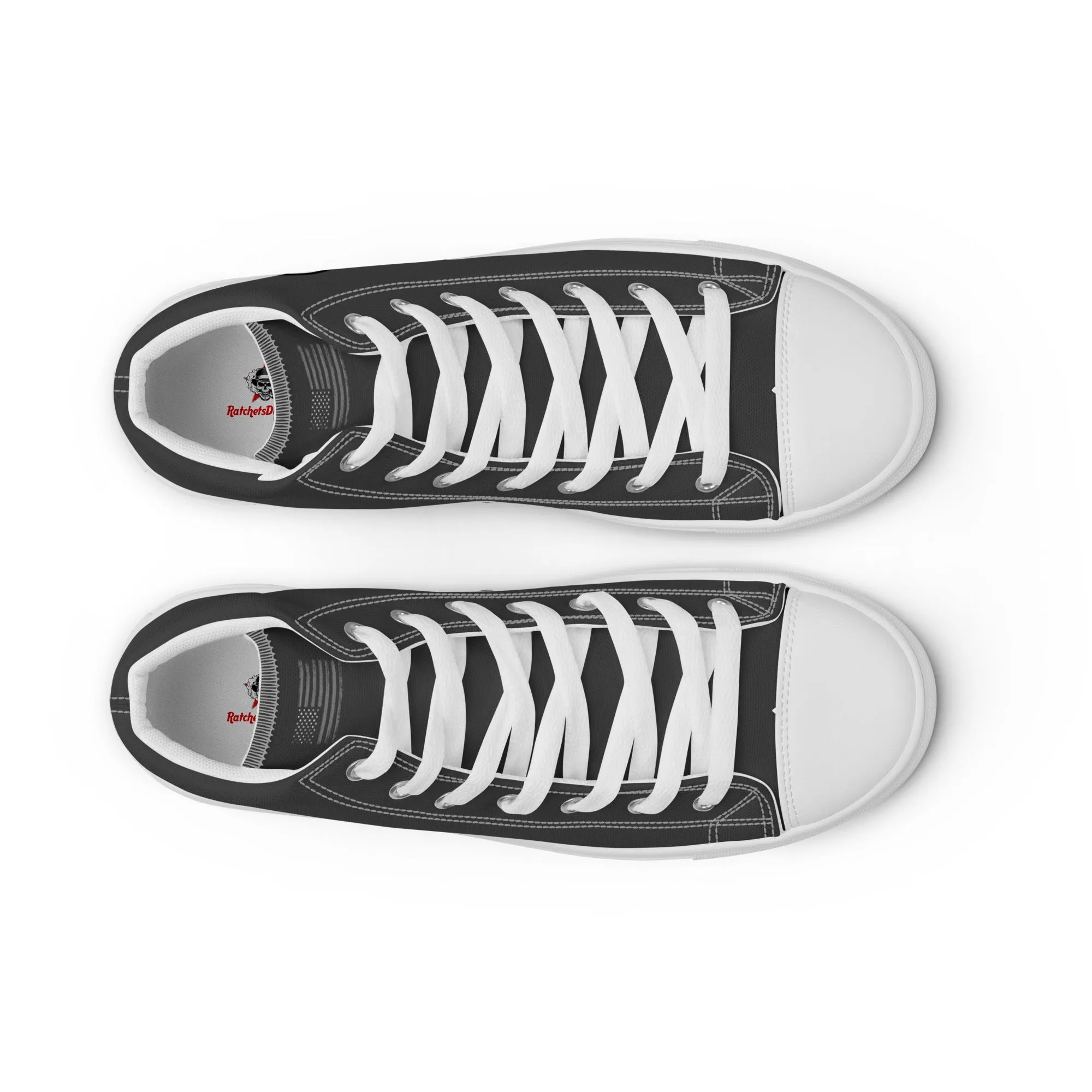 Ratchet Baggers Slate Men’s High Top Canvas Shoes