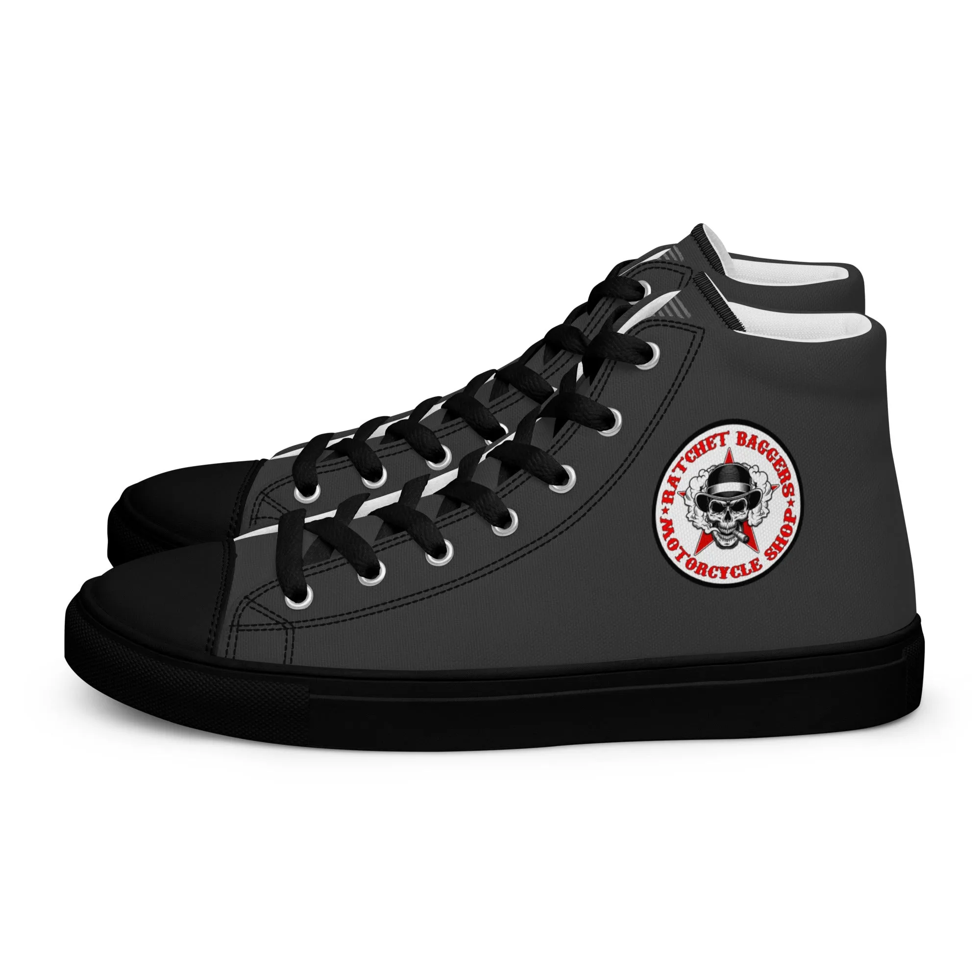 Ratchet Baggers Slate Men’s High Top Canvas Shoes