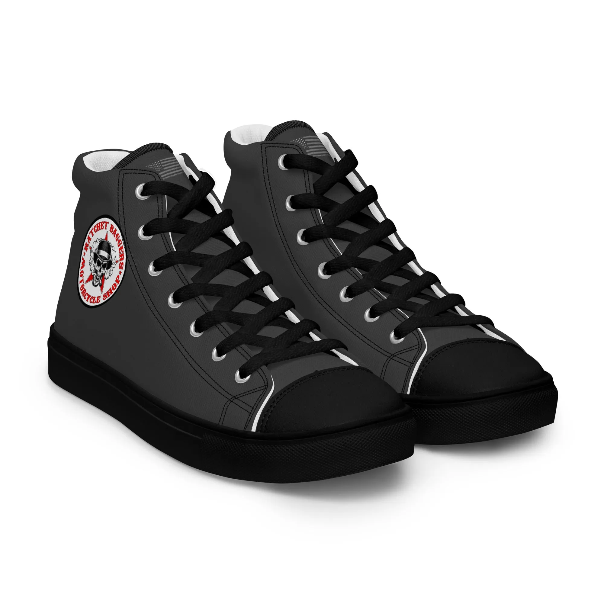 Ratchet Baggers Slate Men’s High Top Canvas Shoes