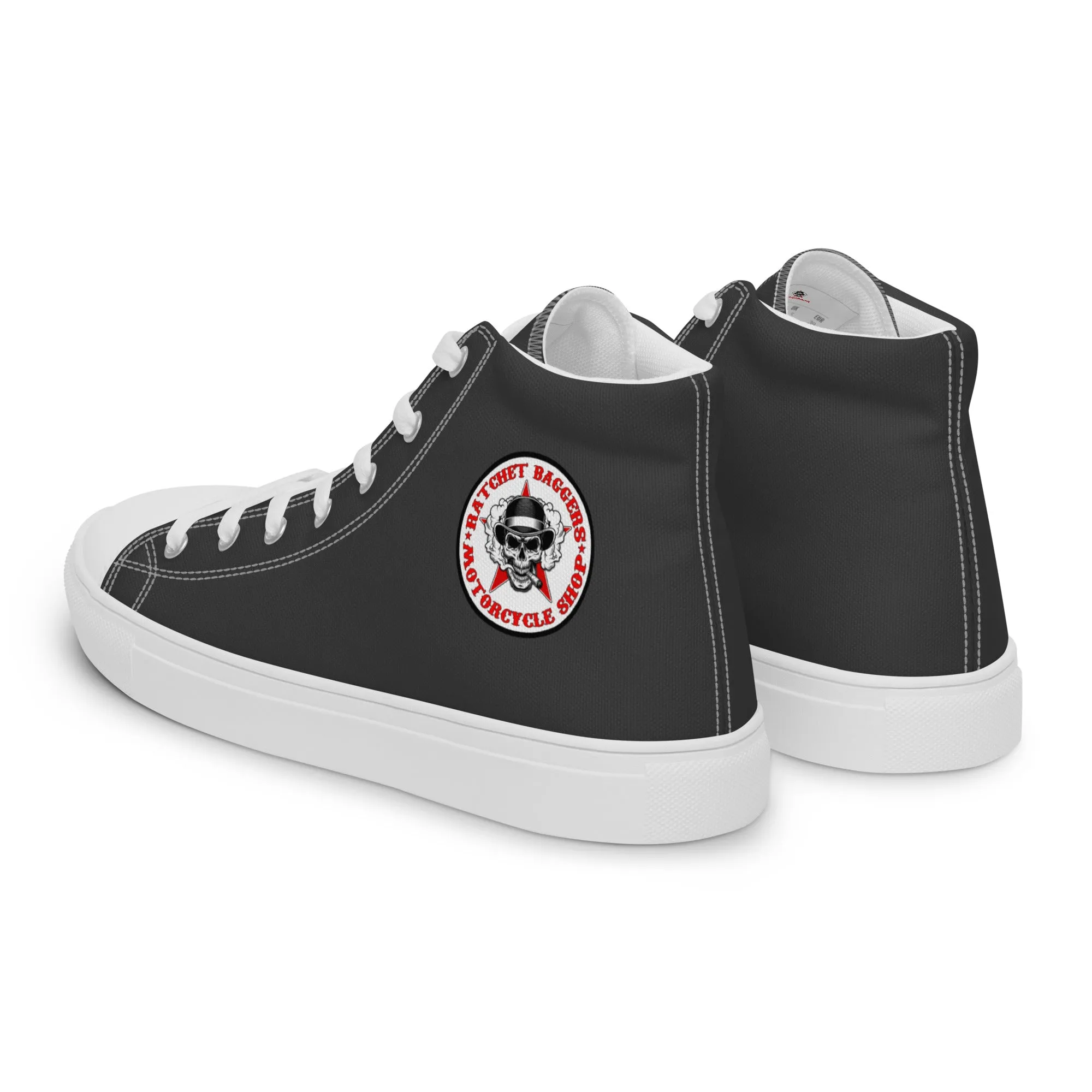 Ratchet Baggers Slate Men’s High Top Canvas Shoes