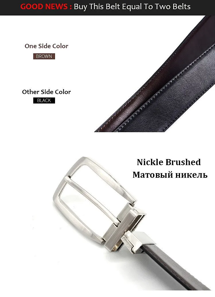 Real Leather Reversible Belts