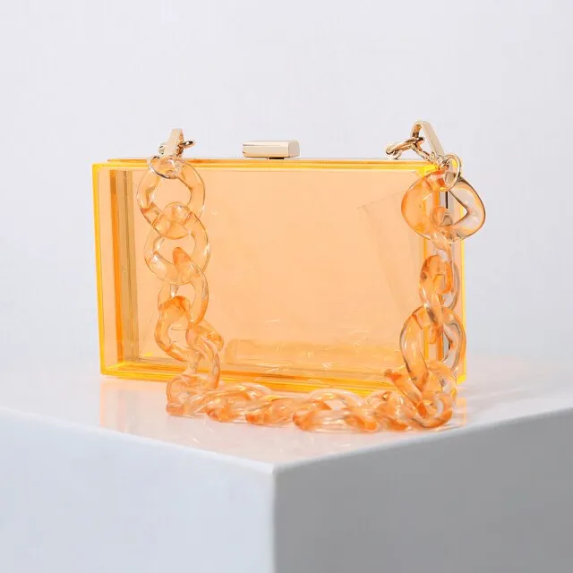 Realaiot Transparent Bag Jelly Clutch Bags for Women Luxury Diamond Candy Color Bag Ladies Blue Bag for Wedding Party Clutch Chain Bag