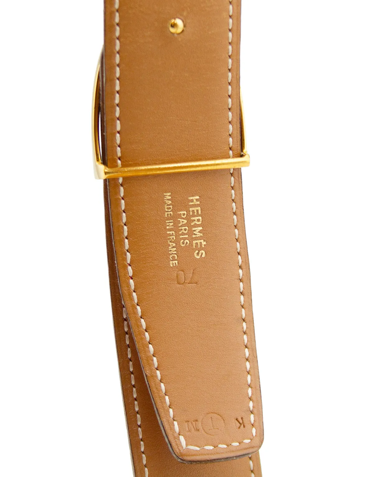 Red Leather Stirrup Buckle Belt