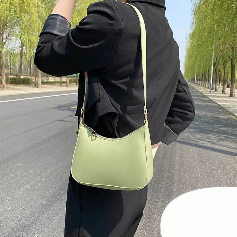 Retro PU Leather Shoulder Bag: Casual Fashion Essential