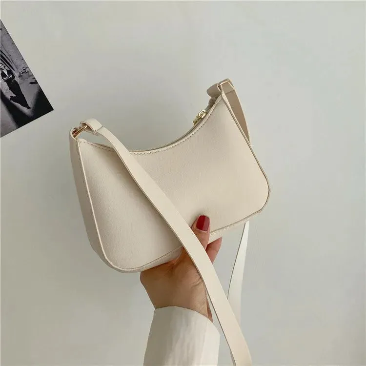 Retro PU Leather Shoulder Bag: Casual Fashion Essential