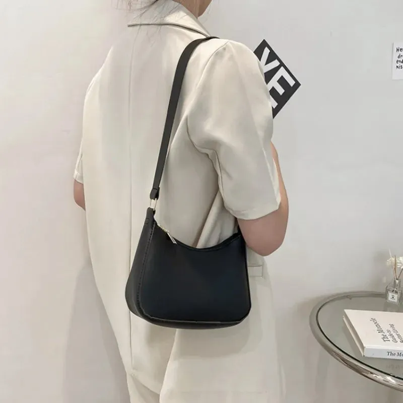 Retro PU Leather Shoulder Bag: Casual Fashion Essential