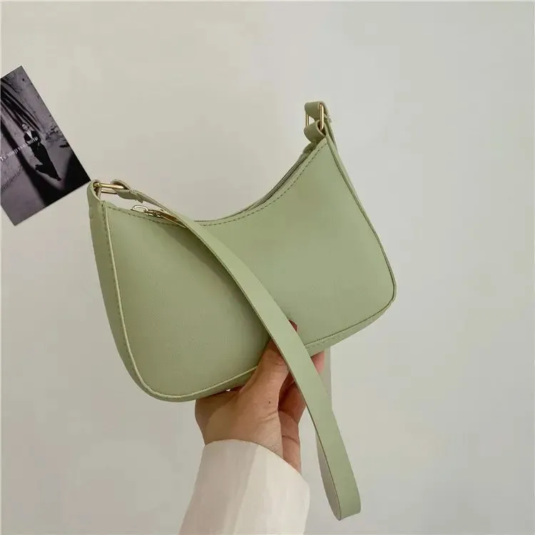Retro PU Leather Shoulder Bag: Casual Fashion Essential