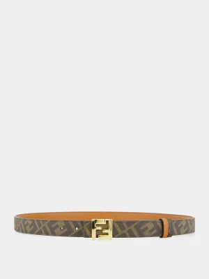 Reversible FF Squared Leather Belt
