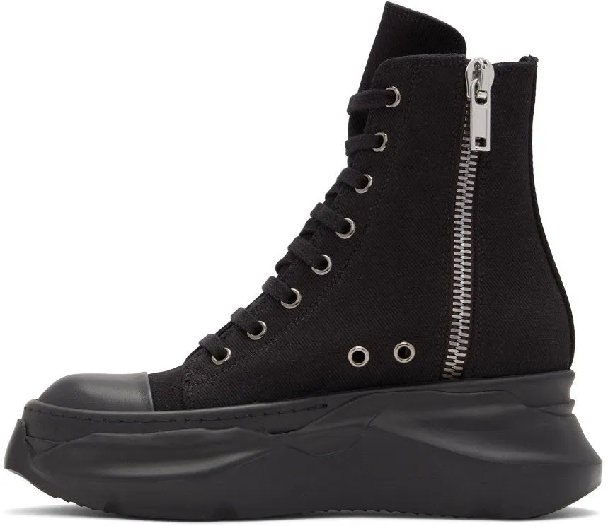 RICK OWENS DRKSHDW Black Abstract High Sneakers