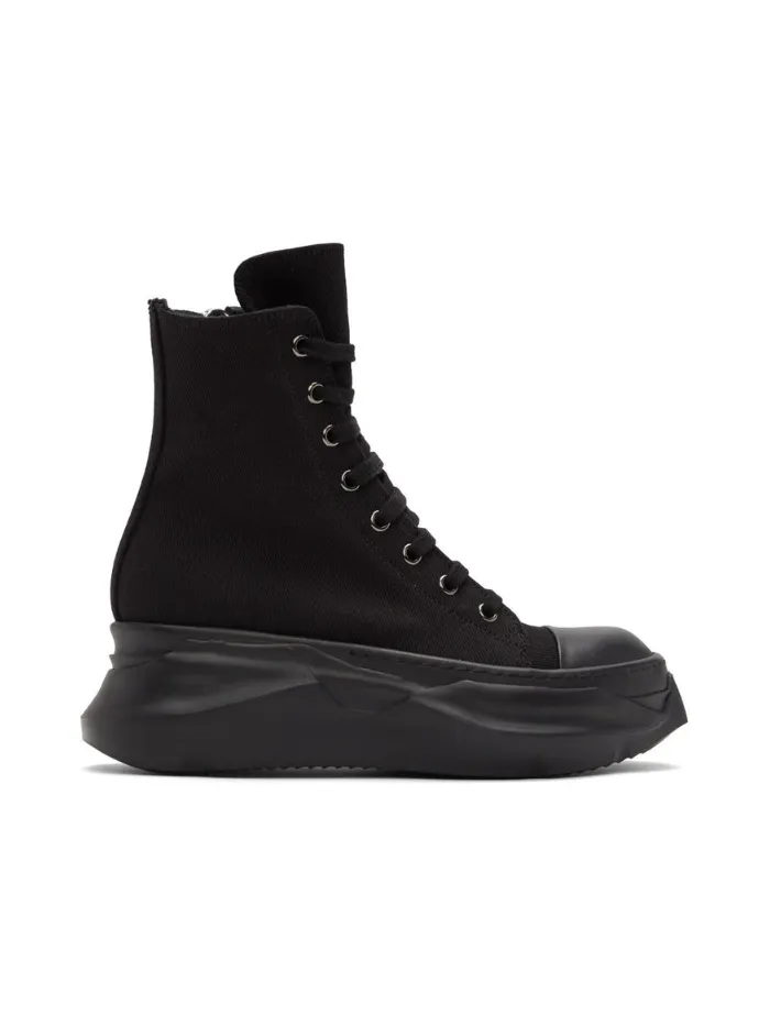 RICK OWENS DRKSHDW Black Abstract High Sneakers
